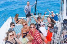 Private Isla Mujeres Catamaran Snorkeling & Open Bar Experience