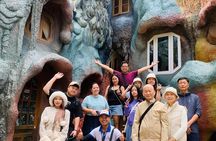 Langbiang Mountain , Crazy House and Datanla Falls from Da Lat 