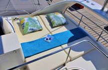 Luxury Rodman 38 Flybridge Private Yacht Charter to Blue Lagoon