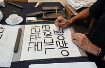 Write a Meaningful Korean Calligraphy Scroll in Insadong