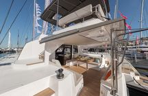 Santorini Private Tour Half-Day Sailing Platinum Catamaran Cruise