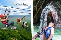 Short Excursion Ziplining & Waterfall, Taino Bay and Ambar cove.