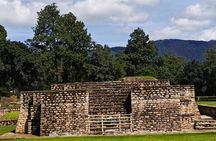 Visiting the archaeological site of Iximche