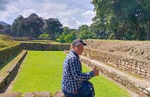 Visiting the archaeological site of Iximche