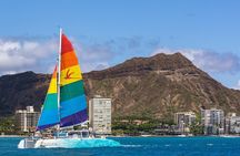 Board from Waikiki Beach for Friday Night Fireworks Sail on Hāwea