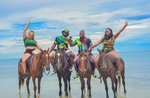 Customize Ocean Horse-back Ride , Dunn’s River fall & Bamboo Raft