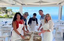 Capri Small Group Pasta Making Class, Wine and Sea View