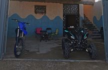 Motocross or 700 Raptor in the Sand Dunes and Beach in Agadir