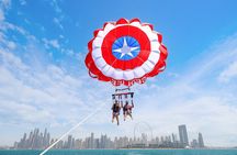 Parasailing Dubai with Palm Jumeirah, JBR & Ain Dubai Views