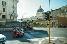 Private Vespa Sidecar Tour of Rome with Hotel Pickup and Prosecco