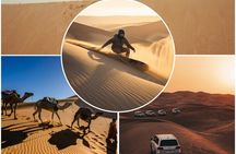 Doha Desert Safari Dune Bashing Camel Ride Sandboarding