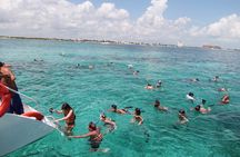 2 Island Adventure: Contoy & Mujeres with Snorkeling & open bar 