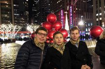 NYC Holiday Walking Tour 5th Ave, Rockefeller Tree & Xmas Village