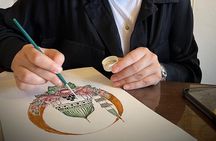 Turkish Marbling Paper,Tile, Illumination,Miniatur Workshops