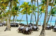 Saona Island Full Day Tour with Buffet Lunch, Paella, & Open Bar
