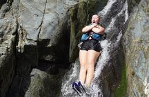Famous Natural Waterslide in El Yunque Rainforest
