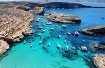 Malta/Gozo:Comino,Crystal/Blue Lagoon & Caves Private Boat Trip