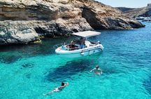 Malta/Gozo:Comino,Crystal/Blue Lagoon & Caves Private Boat Trip