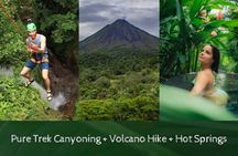 Pure Trek Canyoning, Volcano Hike and Hot Springs in La Fortuna