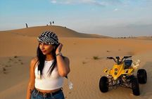 Evening Desert Safari Quad Bike and Live BBQ