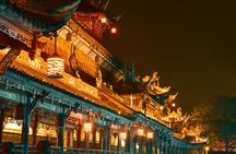 Dujiangyan half-day tour,Zhongshuge,blue tears night view