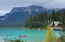 Emerald Lake , Moraine Lake, Lake Louise& Banff Town from Canmore
