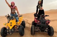 Quad Biking Dubai With Desert Safari Dune Bashing Camel Ride