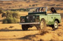 Hot air Balloon With 1957 Vintage Land Rover