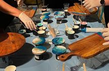 Resin Art Classes Melbourne: Cheeseboards & Coasters