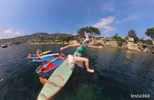 Paddle and electric bike activity in Villefranche 
