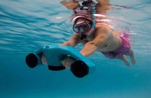 E-Snorkeling tour in Bonaire with easy Sea Scooters
