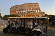 Exclusive Rome - GolfCart Night Tour with Pasta or Pizza & Gelato