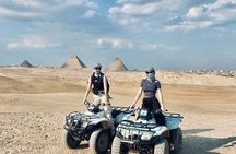 Giza pyramids, Sphinx, ATV bike, Lunch,Camel ride, Dinner cruise& shopping tour 