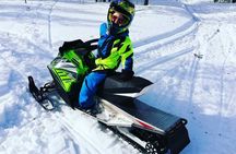 Lapland Winter Park Mini snowmobile fun for kids in Rovaniemi