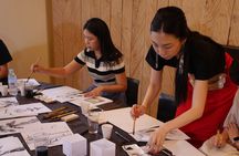 Sumi-e Ink Painting Suiboku-Ga Workshop in a Japanese Teahouse