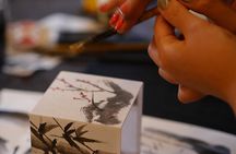 Sumi-e Ink Painting Suiboku-Ga Workshop in a Japanese Teahouse