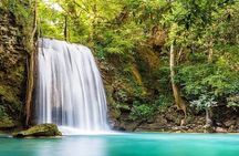 Erawan Waterfall and Death Railway Train Riding from Bangkok