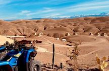 Dinner in agafay desert under the stars with camles&quad tour