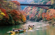 Kyoto Bus Tour:Sagano Railway & Hozugawa River Boat Ride 【SW】