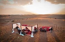 VIP Dubai Sunset Desert Safari: Camel Ride, BBQ, Unlimited Spirit
