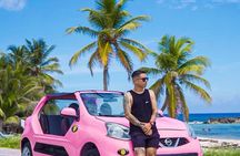 Cozumel In Buggy With Beach Time