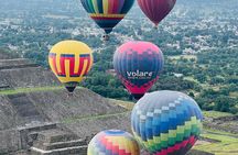 Balloon flight + pick up in CDMX + Breakfast in Cave + Pyramids
