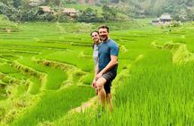 Pu Luong Day Tour:Trek Villages,Bamboo Rafting, cave or Waterfall