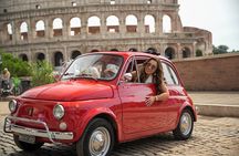 Vintage Fiat500 Car Tour with Professional Photos in Rome