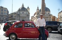 Vintage Fiat500 Car Tour with Professional Photos in Rome