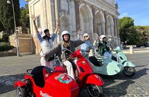 Rome Private Tour in a Vintage Vespa Sidecar Style for 90 Minutes