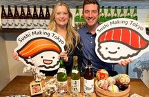 Sushi Making Tokyo! Popular Sushi Class in Japan!