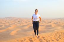 Private Morning Desert Safari Dubai Camel Riding and Sandboaring