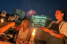 Argentine BBQ on Terrace with Views. Dinner, Sunset.