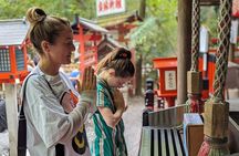 Full day Kyoto Walk in Fushimi, Arashiyama, Monkey, and Kinkakuji